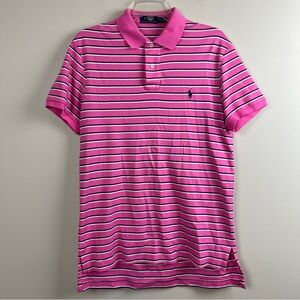 Polo Ralph Lauren Pink Striped Men's Shirt Medium